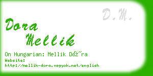 dora mellik business card